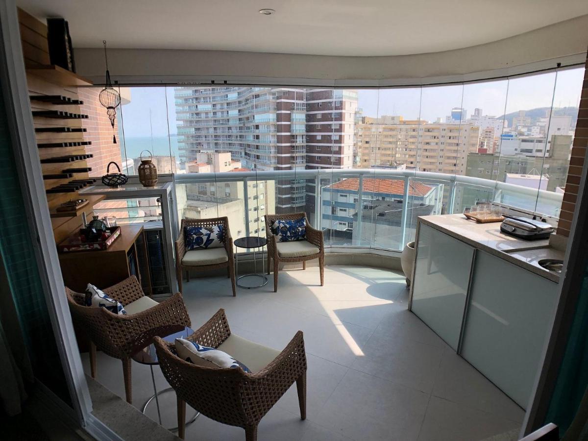 Estanconfor Santos Com Vista Mar Ac Garagem Sacada Fechada Apartment Exterior photo