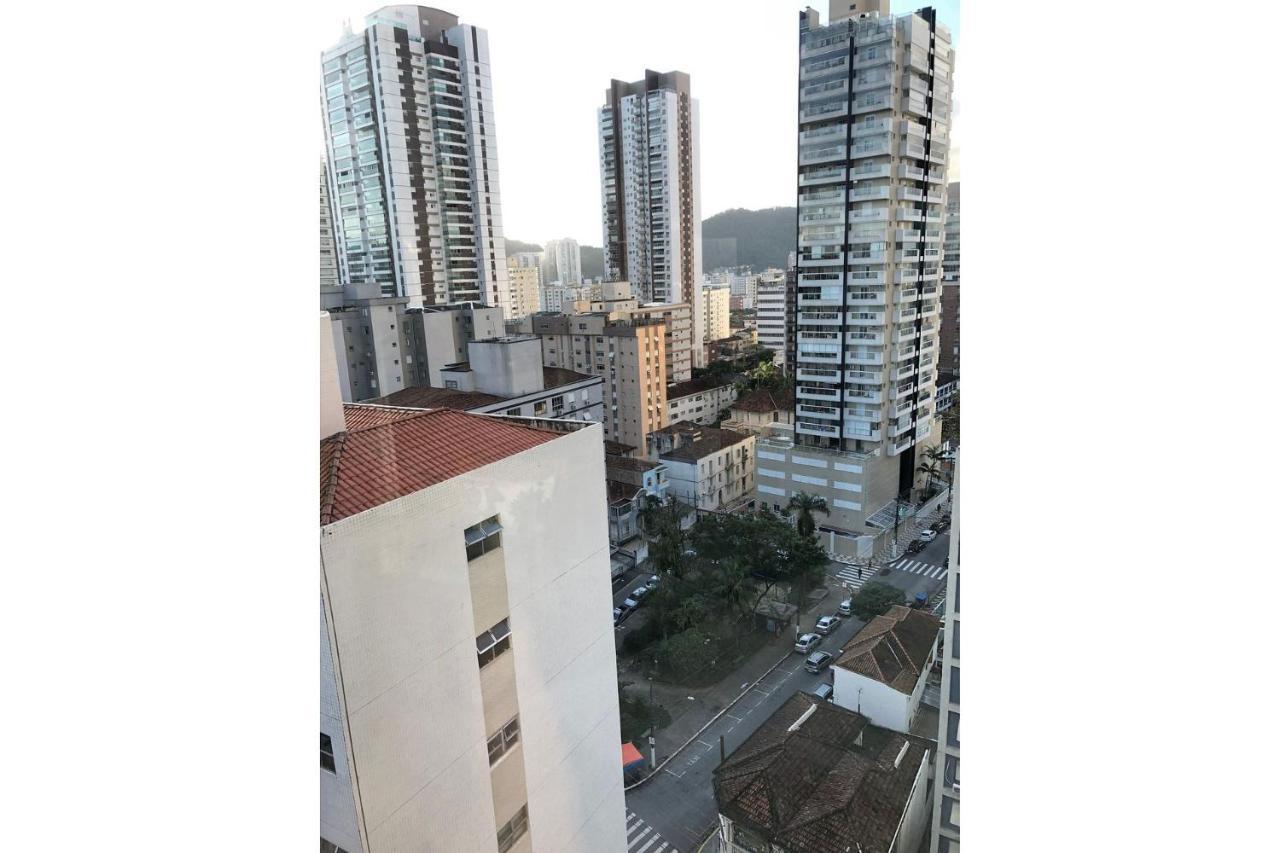 Estanconfor Santos Com Vista Mar Ac Garagem Sacada Fechada Apartment Exterior photo